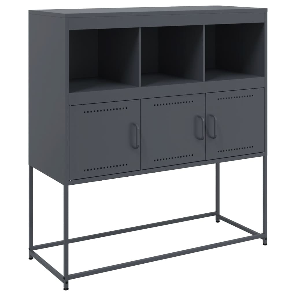 Credenza Antracite 100,5x39x107 cm in Acciaio 846592