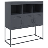Credenza Antracite 100,5x39x107 cm in Acciaio 846592