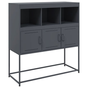 Credenza Antracite 100,5x39x107 cm in Acciaio 846592