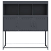 Credenza Antracite 100,5x39x107 cm in Acciaio 846592