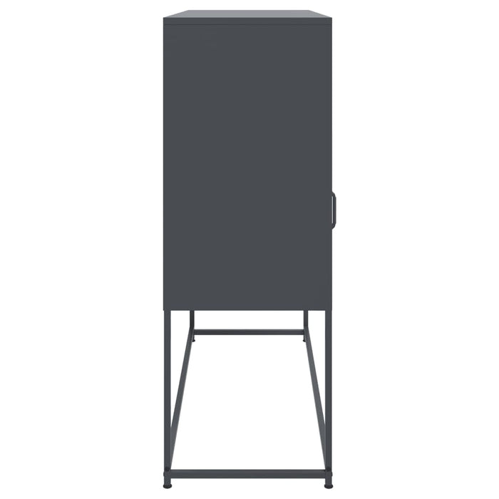 Credenza Antracite 100,5x39x107 cm in Acciaio 846592