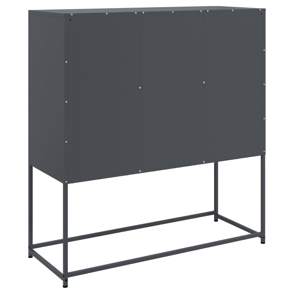 Credenza Antracite 100,5x39x107 cm in Acciaio 846592