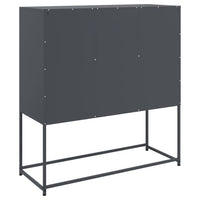 Credenza Antracite 100,5x39x107 cm in Acciaio 846592