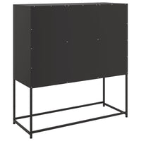 Credenza Nera 100,5x39x107 cm in Acciaio 846596