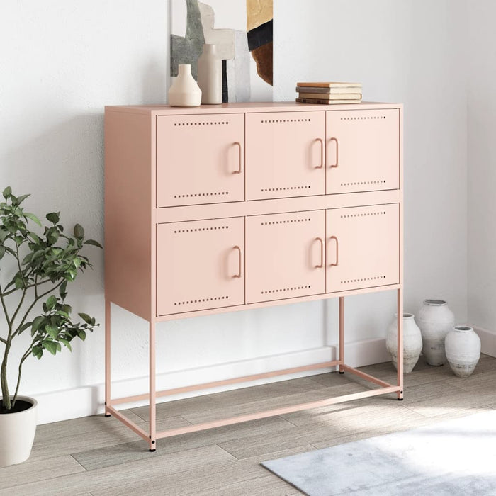 Credenza Rosa 100,5x39x107 cm in Acciaio 846597