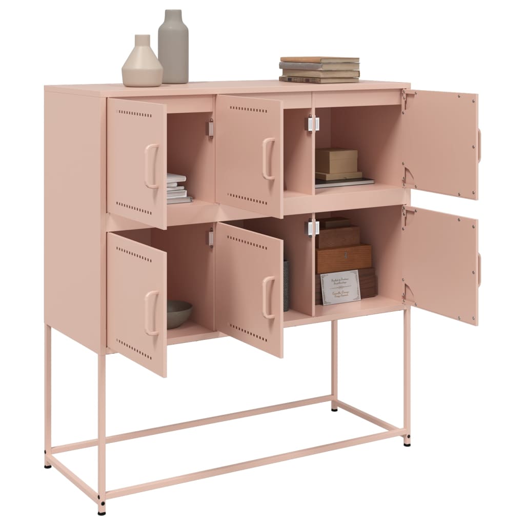 Credenza Rosa 100,5x39x107 cm in Acciaio 846597