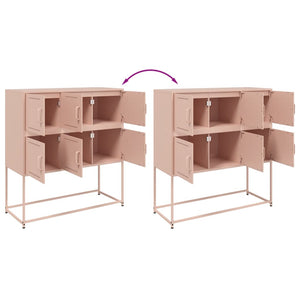 Credenza Rosa 100,5x39x107 cm in Acciaio 846597