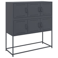 Credenza Antracite 100,5x39x107 cm in Acciaio 846598