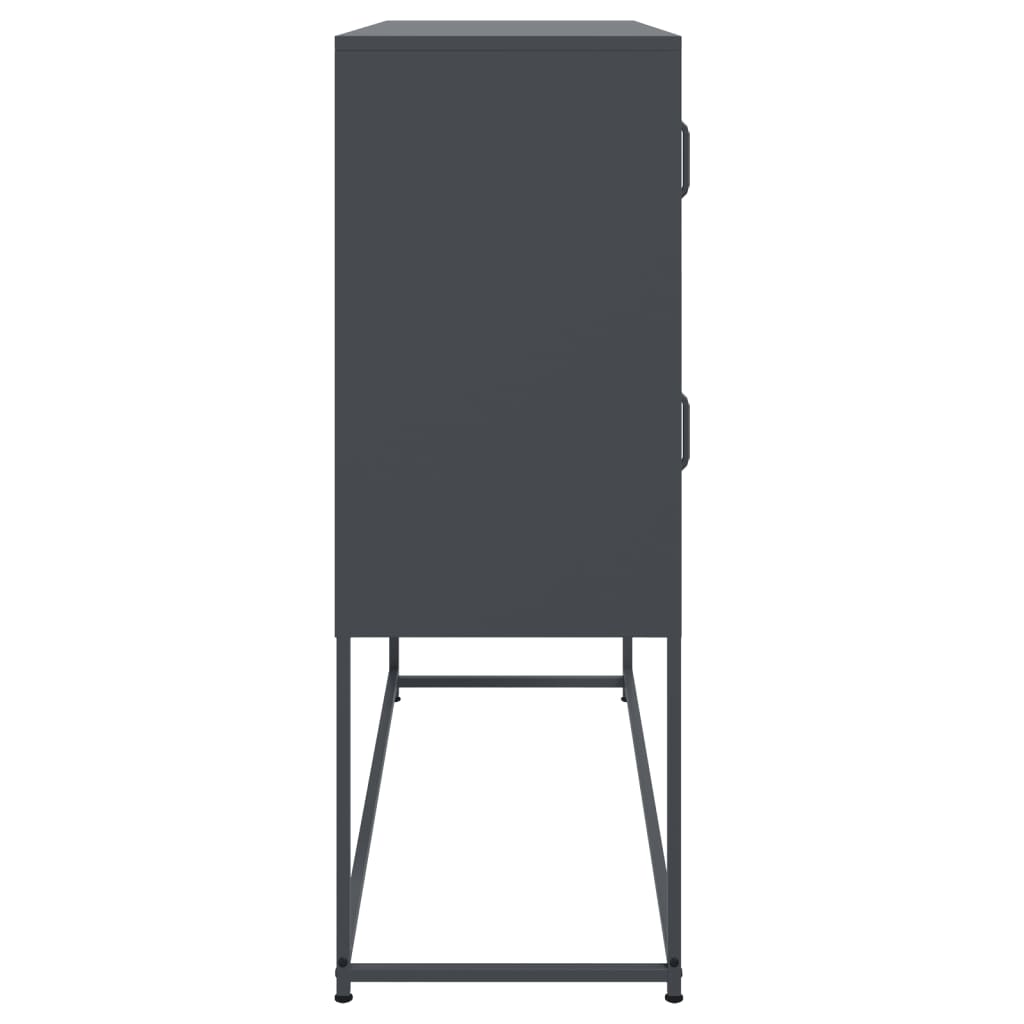 Credenza Antracite 100,5x39x107 cm in Acciaio 846598