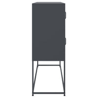 Credenza-Buffet-Armadio da cucina Antracite 100,5x39x107 cm in Acciaio 227207