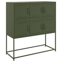 Credenza Verde Oliva 100,5x39x79 cm in Acciaio 846600