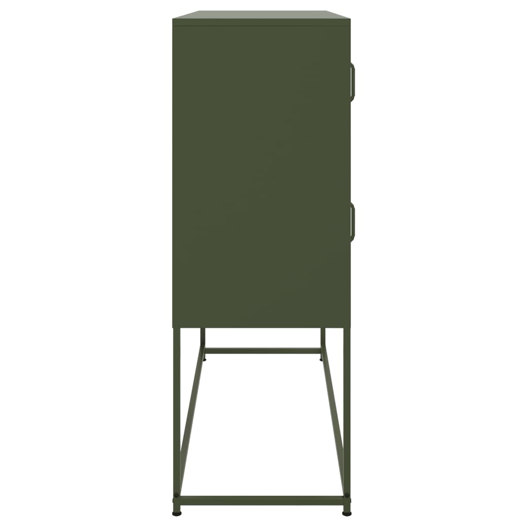 Credenza Verde Oliva 100,5x39x79 cm in Acciaio 846600
