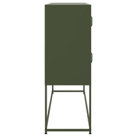 Credenza Verde Oliva 100,5x39x79 cm in Acciaio 846600