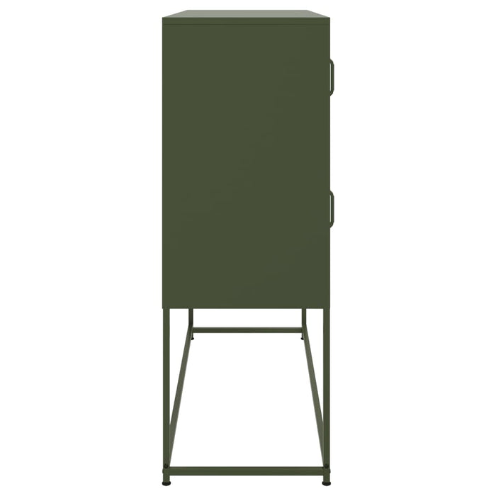 Credenza Verde Oliva 100,5x39x79 cm in Acciaio 846600