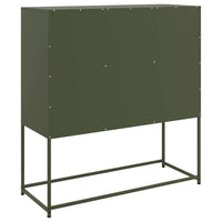 Credenza Verde Oliva 100,5x39x79 cm in Acciaio 846600