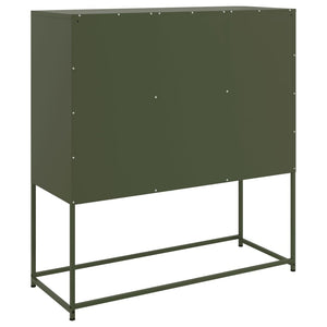 Credenza Verde Oliva 100,5x39x79 cm in Acciaio 846600