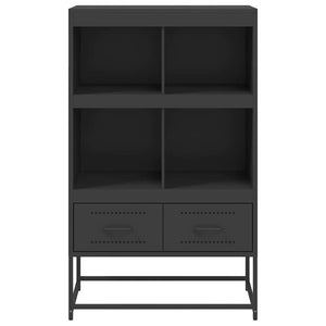 Credenza Nera 68x39x111,5 cm Acciaio 846602