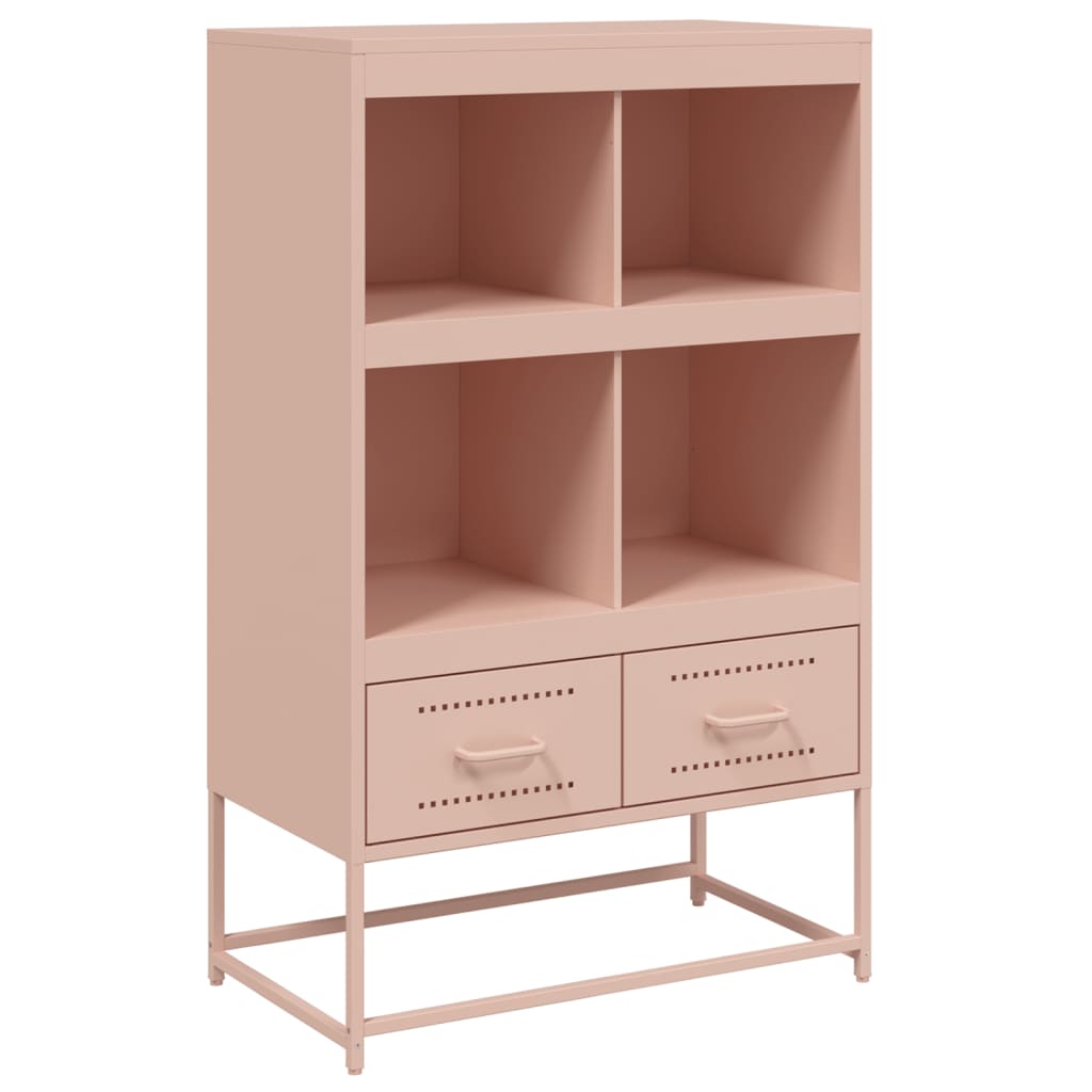 vidaXL Credenza Rosa 68x39x111,5 cm Acciaio