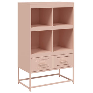 vidaXL Credenza Rosa 68x39x111,5 cm Acciaio