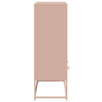 vidaXL Credenza Rosa 68x39x111,5 cm Acciaio