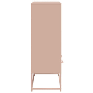 vidaXL Credenza Rosa 68x39x111,5 cm Acciaio
