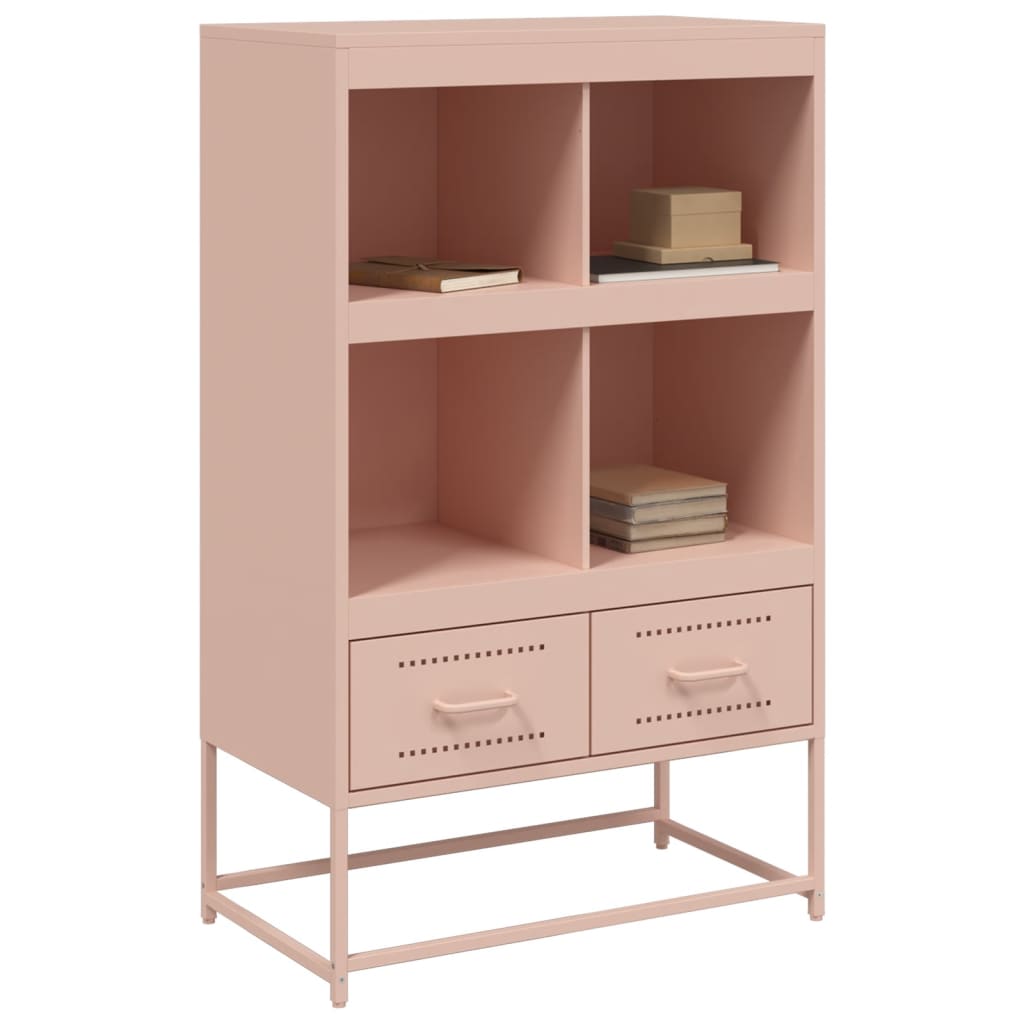 vidaXL Credenza Rosa 68x39x111,5 cm Acciaio