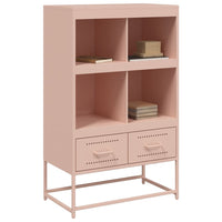 vidaXL Credenza Rosa 68x39x111,5 cm Acciaio