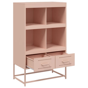 vidaXL Credenza Rosa 68x39x111,5 cm Acciaio