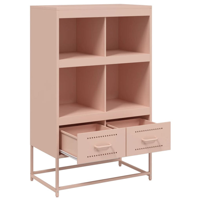 vidaXL Credenza Rosa 68x39x111,5 cm Acciaio