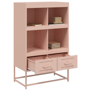 vidaXL Credenza Rosa 68x39x111,5 cm Acciaio