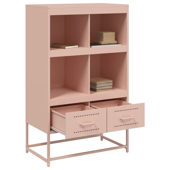vidaXL Credenza Rosa 68x39x111,5 cm Acciaio