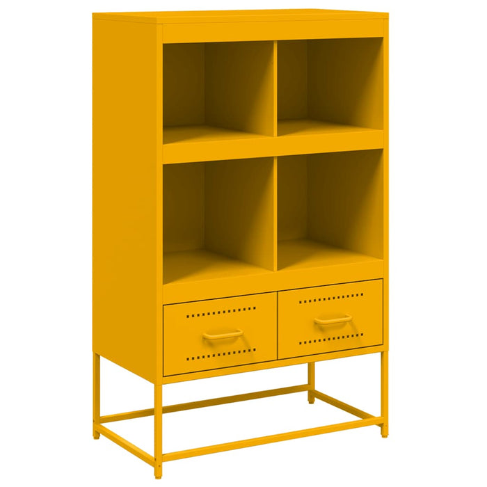 Credenza Giallo Senape 68x39x111,5 cm in Acciaio 846605