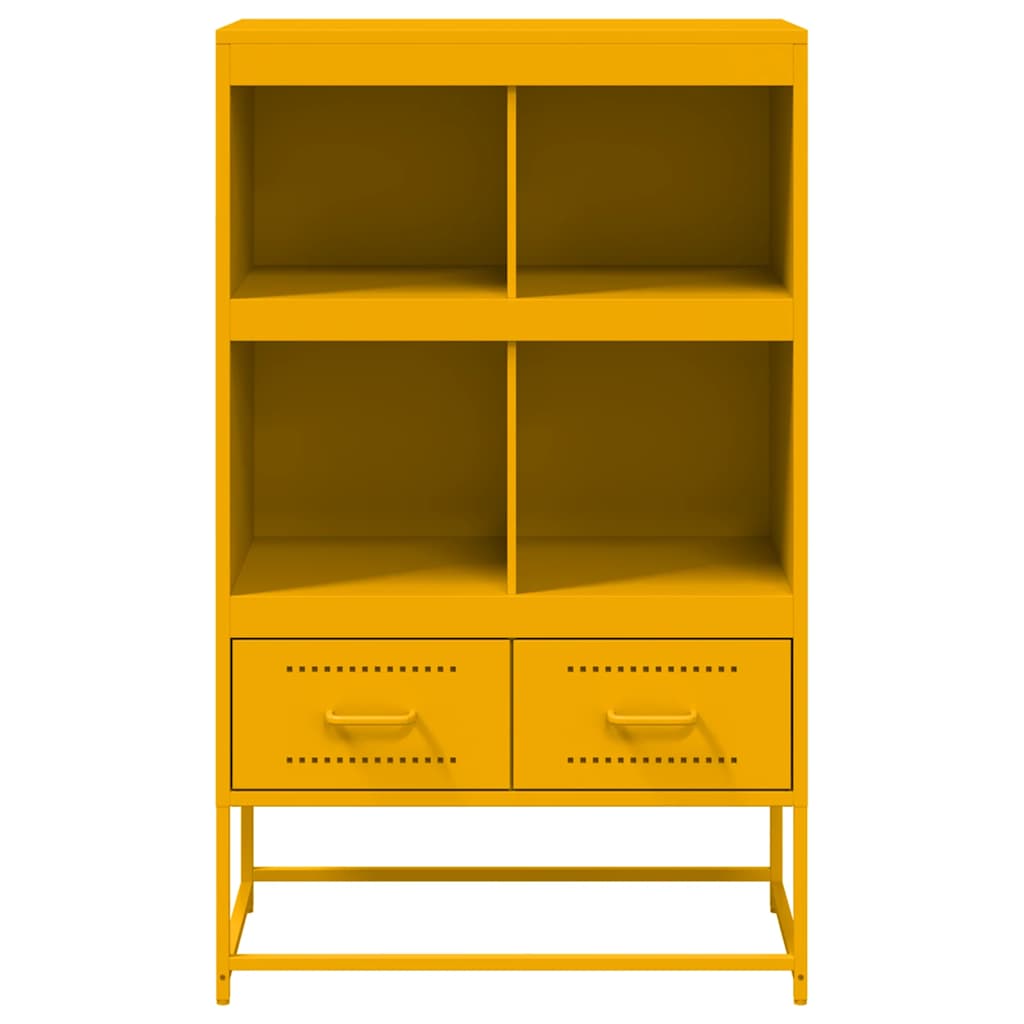Credenza Giallo Senape 68x39x111,5 cm in Acciaio 846605