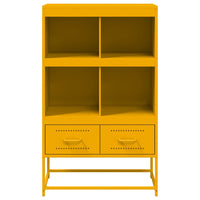 Credenza Giallo Senape 68x39x111,5 cm in Acciaio 846605