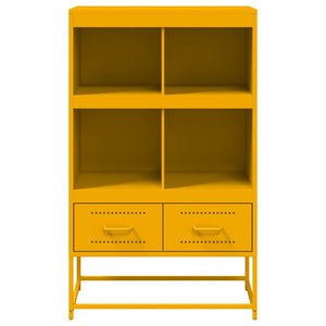 Credenza Giallo Senape 68x39x111,5 cm in Acciaio 846605