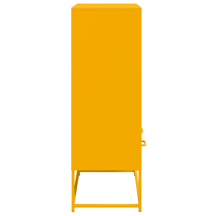 Credenza Giallo Senape 68x39x111,5 cm in Acciaio 846605