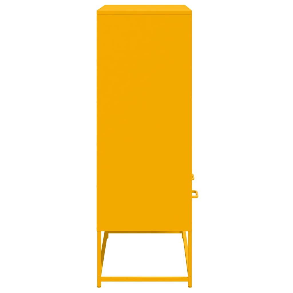 Credenza Giallo Senape 68x39x111,5 cm in Acciaio 846605