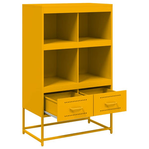 Credenza Giallo Senape 68x39x111,5 cm in Acciaio 846605