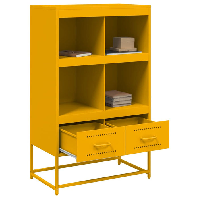 Credenza Giallo Senape 68x39x111,5 cm in Acciaio 846605