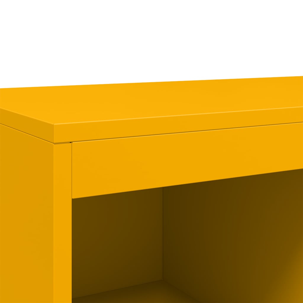 Credenza Giallo Senape 68x39x111,5 cm in Acciaio 846605