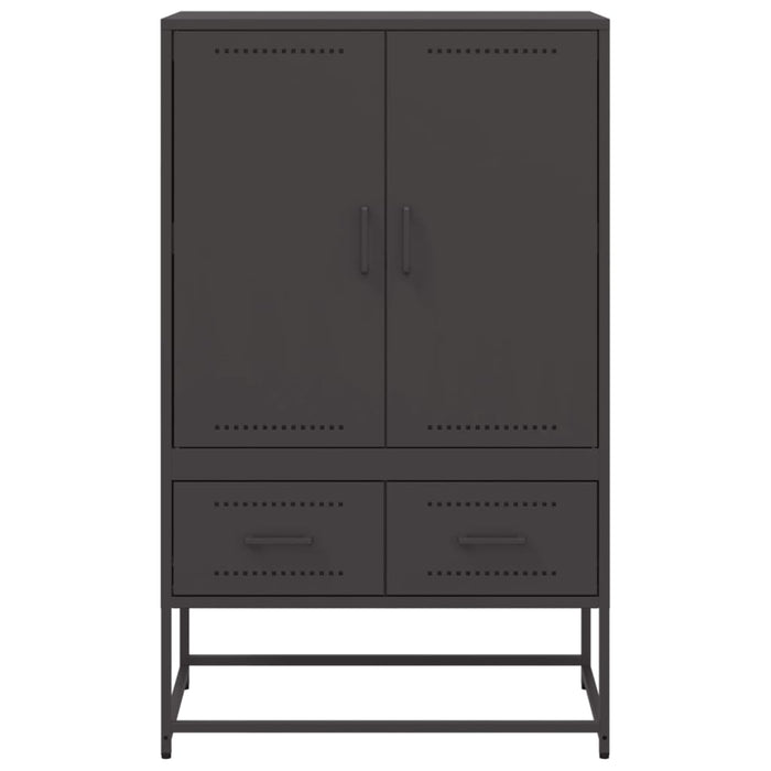 vidaXL Credenza Nera 68x39x111,5 cm in Acciaio