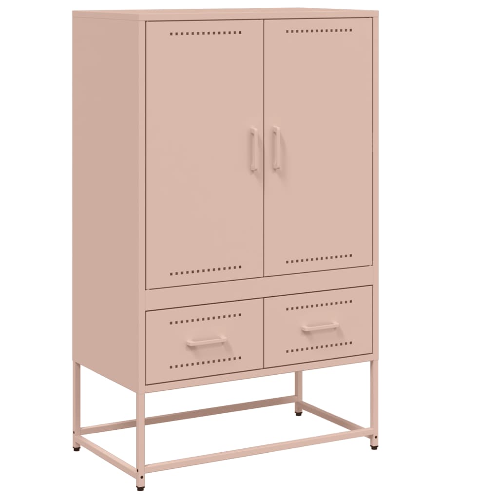 vidaXL Credenza Rosa 68x39x111,5 cm Acciaio