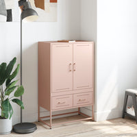 vidaXL Credenza Rosa 68x39x111,5 cm Acciaio