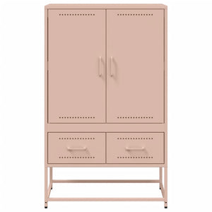 Credenza Rosa 68x39x111,5 cm Acciaio 846609