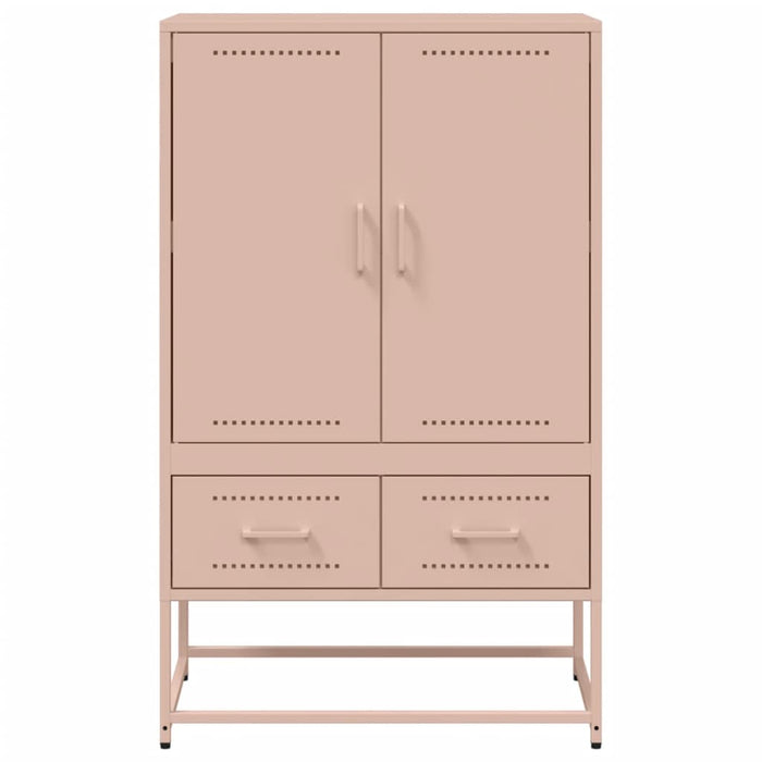 Credenza Rosa 68x39x111,5 cm Acciaio 846609
