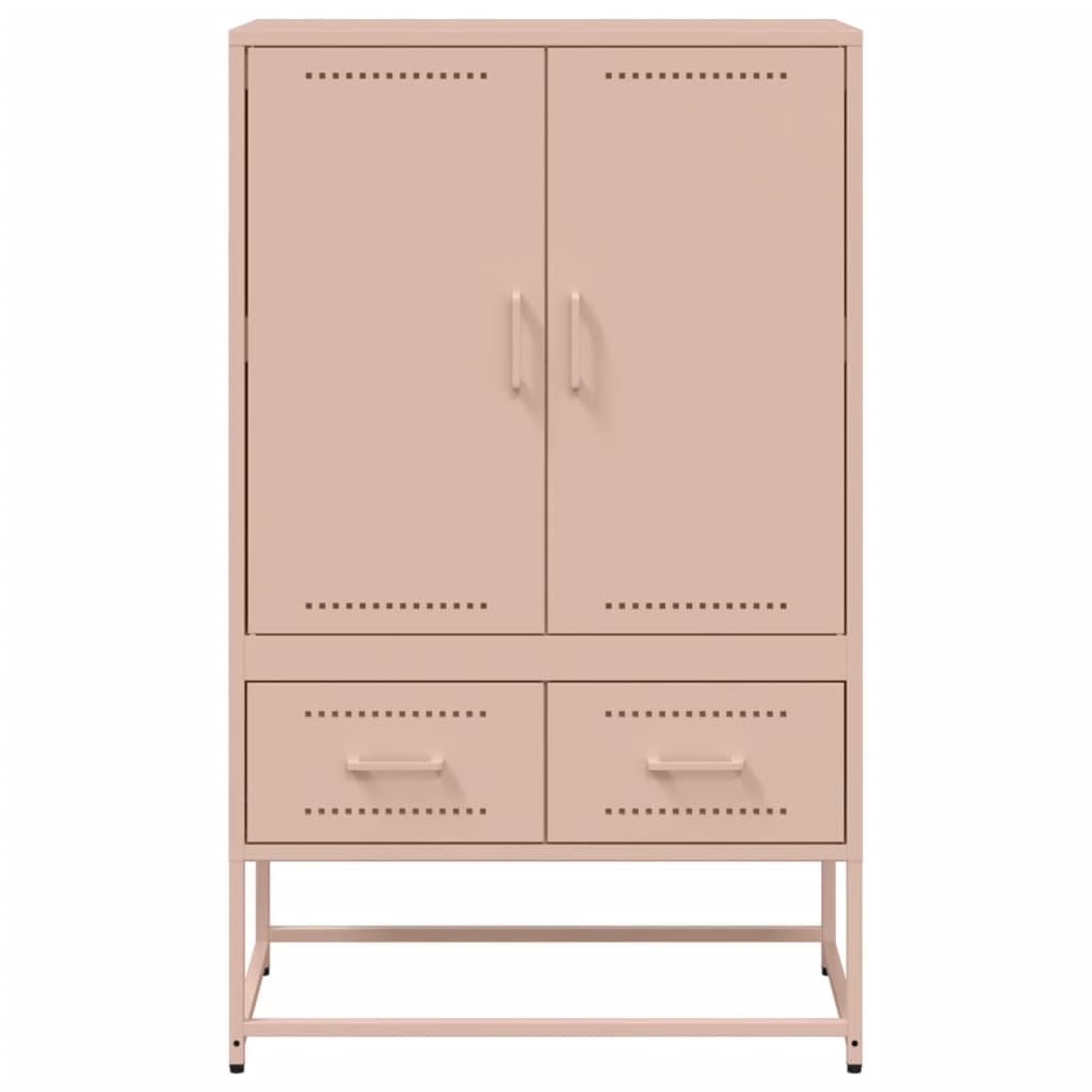 vidaXL Credenza Rosa 68x39x111,5 cm Acciaio