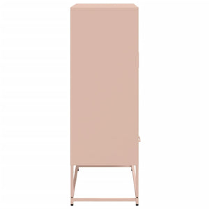 Credenza Rosa 68x39x111,5 cm Acciaio 846609
