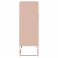vidaXL Credenza Rosa 68x39x111,5 cm Acciaio