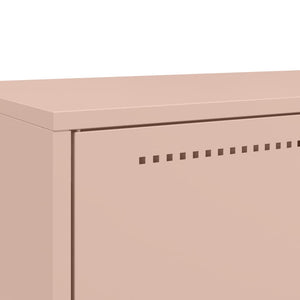Credenza Rosa 68x39x111,5 cm Acciaio 846609