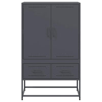 Credenza-Buffet-Armadio da cucina Antracite 68x39x111,5 cm Acciaio 683407